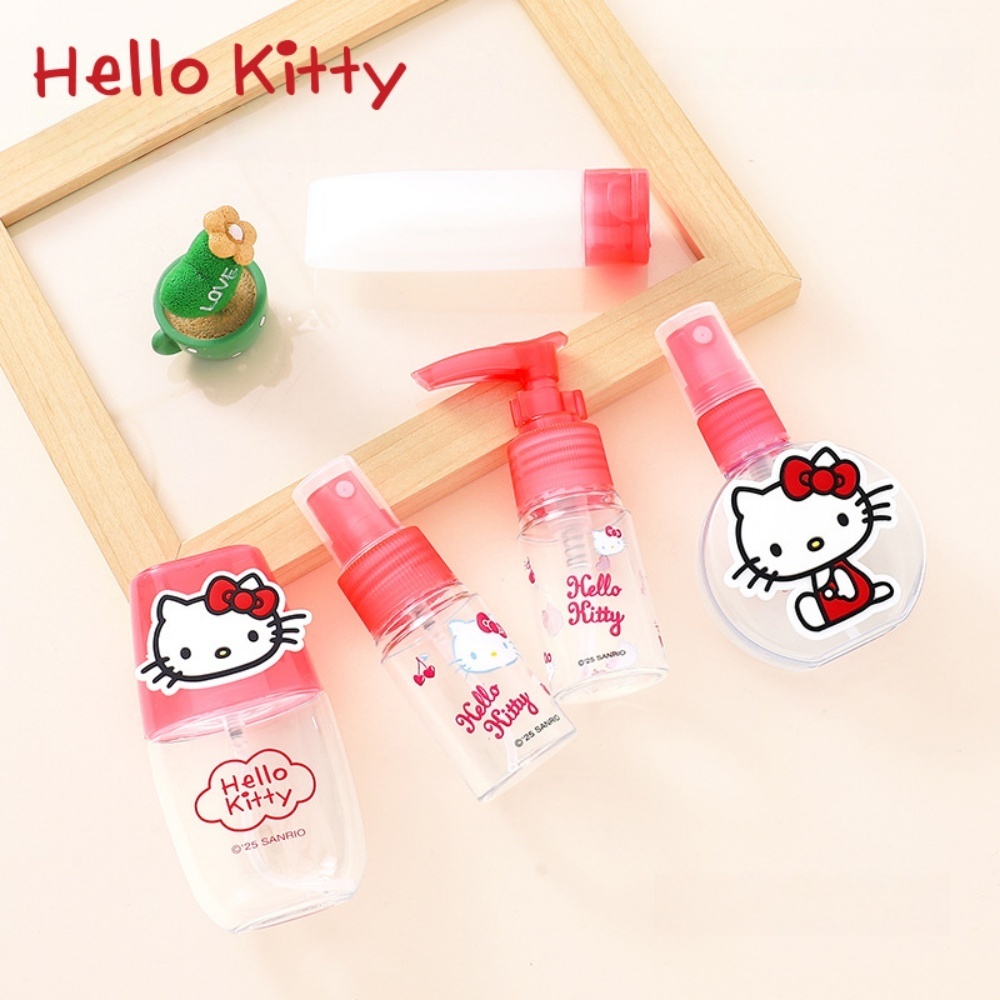 Perfume Fragrance Book - 55/60/100 มล. ของแท้ซานริโอพลาสติกขวดรีฟิลขวดน้ำหอมเฮลโล คิตตี้ อะตอมไมเซอร์ขวดสเปรย์เปล่าแบบพกพาเครื่องมือเดินทาง