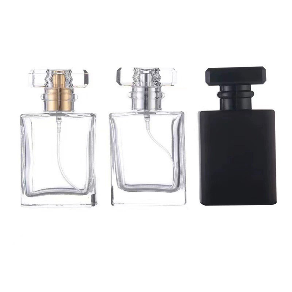 Perfume Fragrance Book - 5pcs 10pcs 20pcs 50ml สีดําโปร่งใสขวดน้ําหอมกระเป๋าเดินทางแก้วสเปรย์ขวดที่ว่างเปล่าขวด Mist